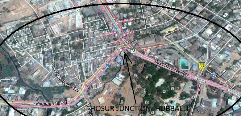 junctions in  HUBBALLI HUBBALLI