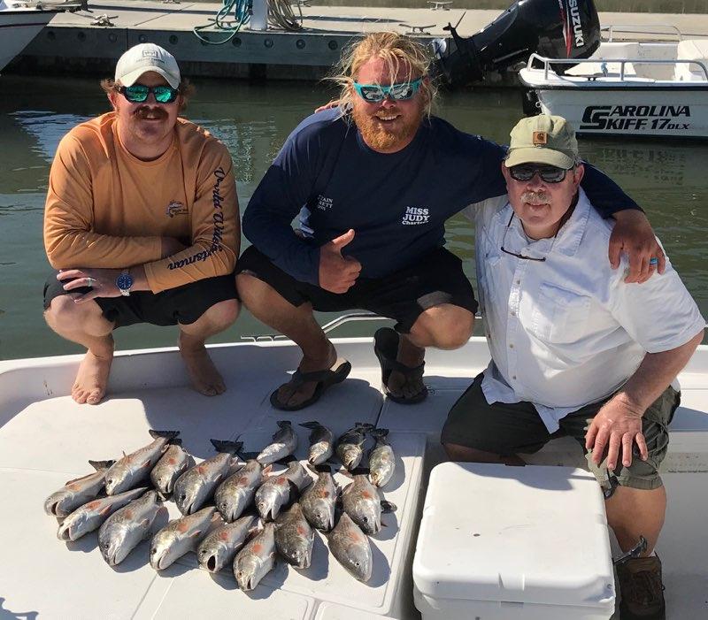 Captain Garrett Ross of Miss Judy Charters his brother Jake and his father Captain Phil Ross also of Miss Judy Charters did a little inshore fishing!