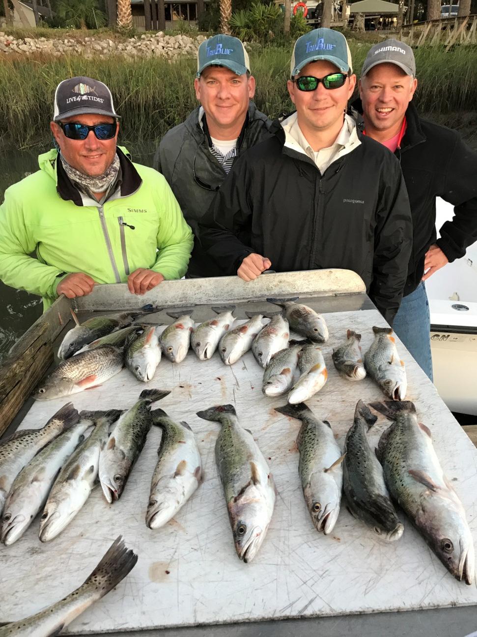 Captain Kevin Rose of Miss Judy Charters took these Birmingham, Alabama fishermen for a spectacular inshore fishing trip.