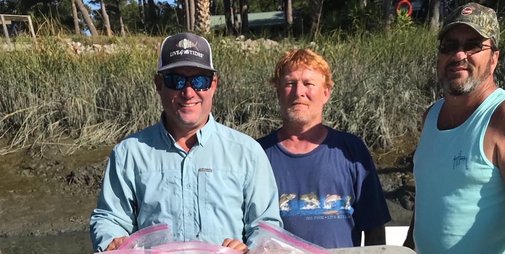 Captain Kevin Rose of Miss Judy Charters took Air Control inshore fishing team on a fish