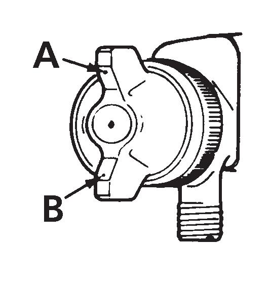 Reducing air pressure will correct cause (1). To correct cause (2), open material control to full position by turning to left. At the same time, turn spray width adjustment to right.