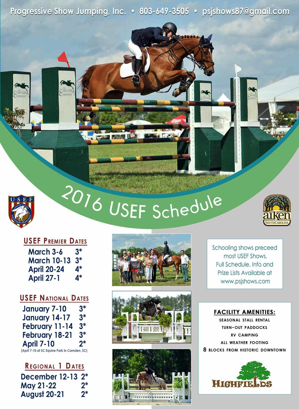 Management & Officials, Sanctioning & Closing Dates Aiken Fall Classic October 3-4, 2015 Closing Date: September 21 Sanctioned by: PSJ, SC, NC The following officials have accepted an invitation to