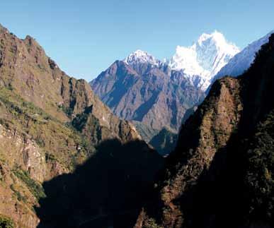 Trekkers can have lovely view of green hills, Dhaulagiri (8,167m), Himchuli (7,892m), Gangapurna (7,455m), Machhapuchhre (6,997m), Annapurna South (7,219m), Annapurna I, II, III, IV (8,091m, 7,937m,