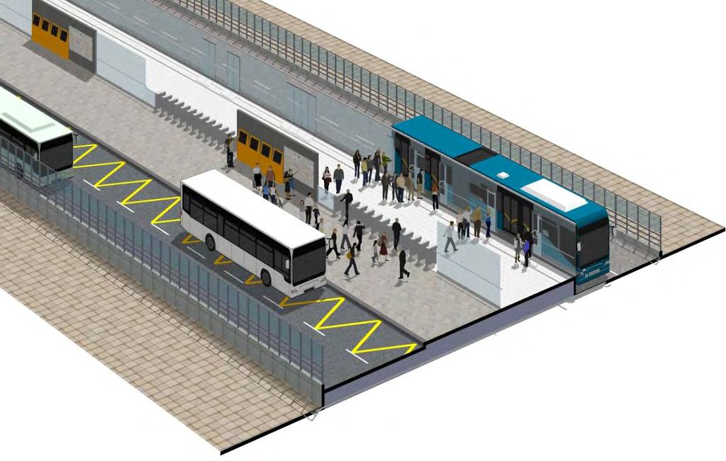 Integrating feeder bus with BRT terminal Image credit: