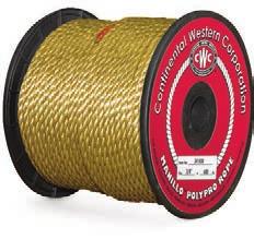 Lightweight, durable & economical Better hand knot-ability than monofilament Item# Dimensions Color Tensile Weight 341005 1/4" x 600' Natural Manila 1125 lbs 7 lbs 341010 1/4" x 1200' Natural Manila