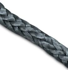 12 Strand 12 Strand CWC BLUE STEEL 12 strand CWC BLUE STEEL high strength co-extrusion polyolefin fiber rope offers superior resistance to UV rays and abrasion, compared to polypropylene rope.