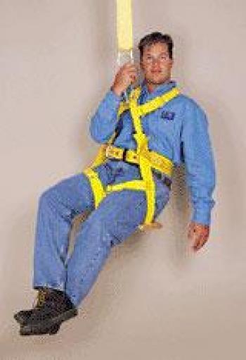 A typical suspension system includes: Anchorage/anchorage connector Body wear (full-body harness) Suspension device (Boatswain chair) Retrieval System The retrieval system is primarily used in