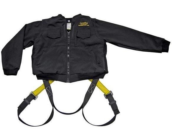 permanently attached tool belt. These are mostly used for work from poles or in trees.