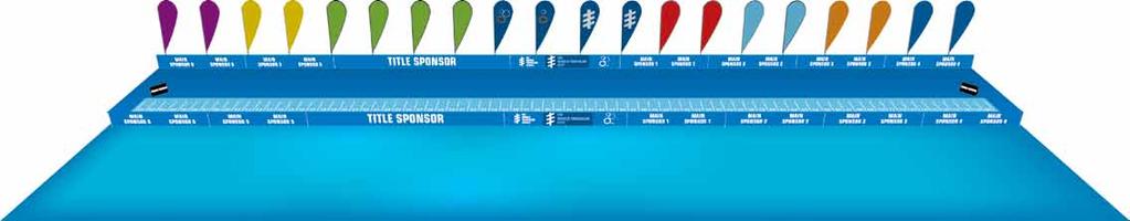 4. Field of Play 4.3 Swim Start Pontoon Main Sponsor 6 12.5 % of boards Main Sponsor 5 12.5 % of boards Title Sponsor 25 % of boards Series Logo Event Logo ITU Logo Main Sponsor 1 12.