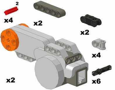 Building Instructions: Ways to Attach NXT Motors Step# 1