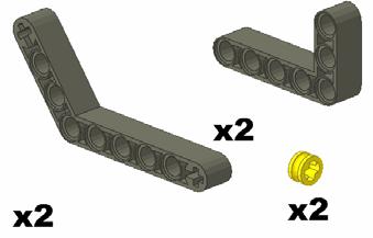 Building Instructions: Ways to Attach NXT Motors Step# 3 Combine