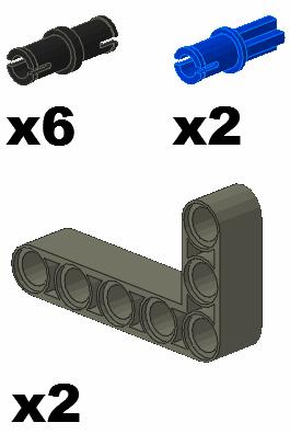 Building Instructions: Ways to Attach NXT Motors Step# 3 Use