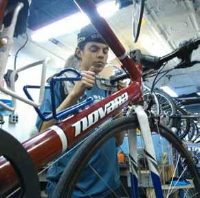 "Building bicycles is rewarding. It's an accomplishment to learn you can do something so useful with your hands.