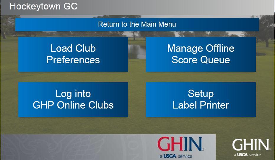 Refreshing GHP Golfer Settings GHP Golfer settings will need to be refreshed at the posting station if you want this change to take effect immediately.