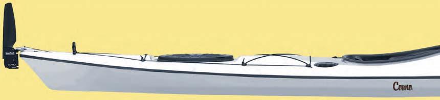 SEA TOURING KAYAK COMO The Trapper Como is designed for a smaller or midsize paddler.