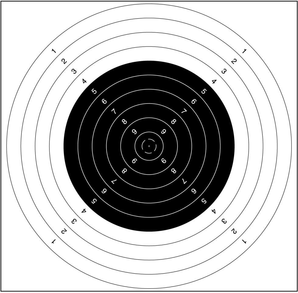 The 10-point zone is not marked with a number.