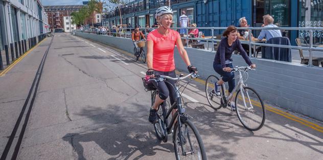 People who cycle to work are more likely to be satisfied with their journey than those who drive, partially due to the reliability and efficiency of using bikes to get around.