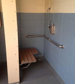 The water closets should be renovated to have proper grab bars and proper clearfloor space per the ADA regulations. 3.