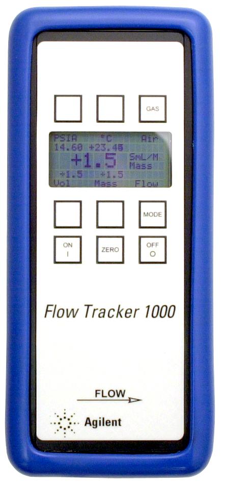 Installation Leak sampling probe (Flow Tracker 2000 only) RS-232 plug Sample exhaust (Flow Tracker 2000 only) Probe receptacle RS-232 jack AC adapter plug Flow Exhaust P1 100 psi Figure 1 Connections