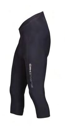 Higher waist line provides protection of lower back. As opposed to shorts capris keep you knees warm and protect against abrassion.