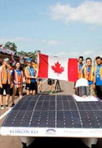 This past year, we continued supporting the Blue Sky Solar Racing team from the University of Toronto.