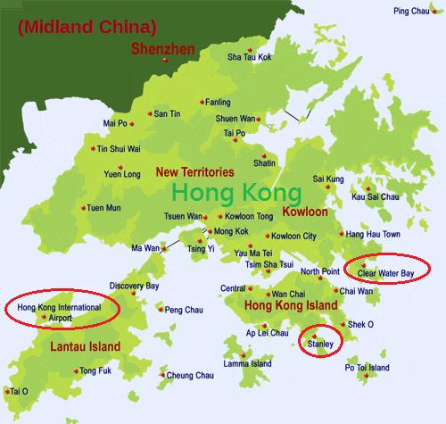 1) MAP OF HONG KONG 2017 ICF Canoe Ocean Racing World