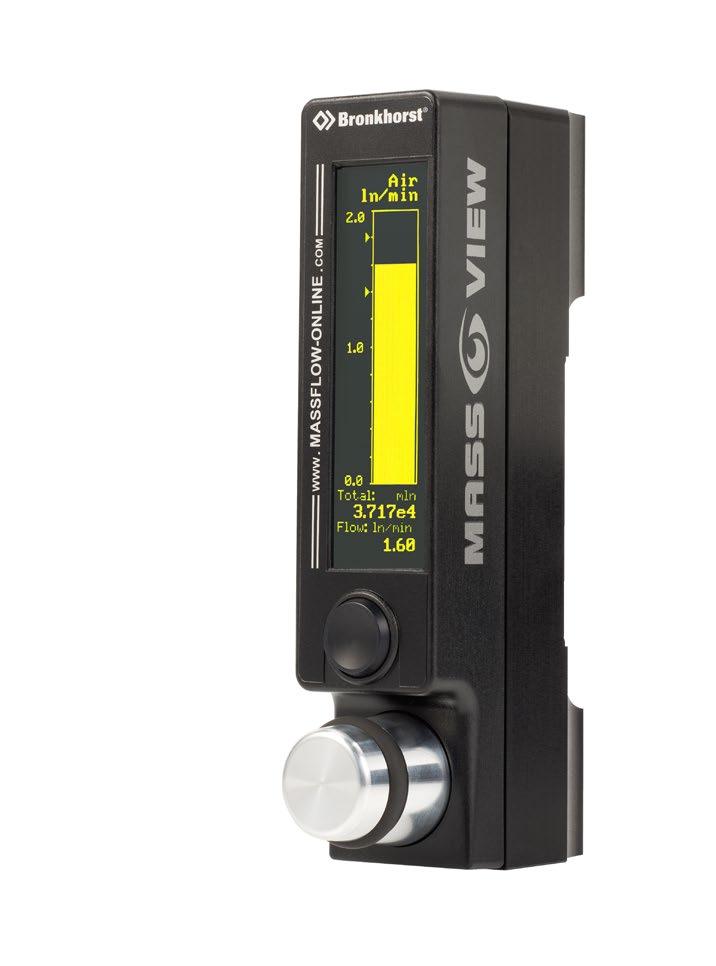 The intelligent alternative for VA meters: mass flow meters for gases with flow display > Introduction Bronkhorst, specialists in low flow measurement and control, have designed an innovative series