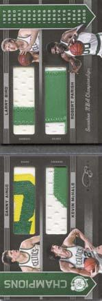 95 Danny Ainge/Larry Bird/Kevin McHale/Robert Parish 2011 Panini Champions Quad Game Used Patch Relic # d/25 $99.