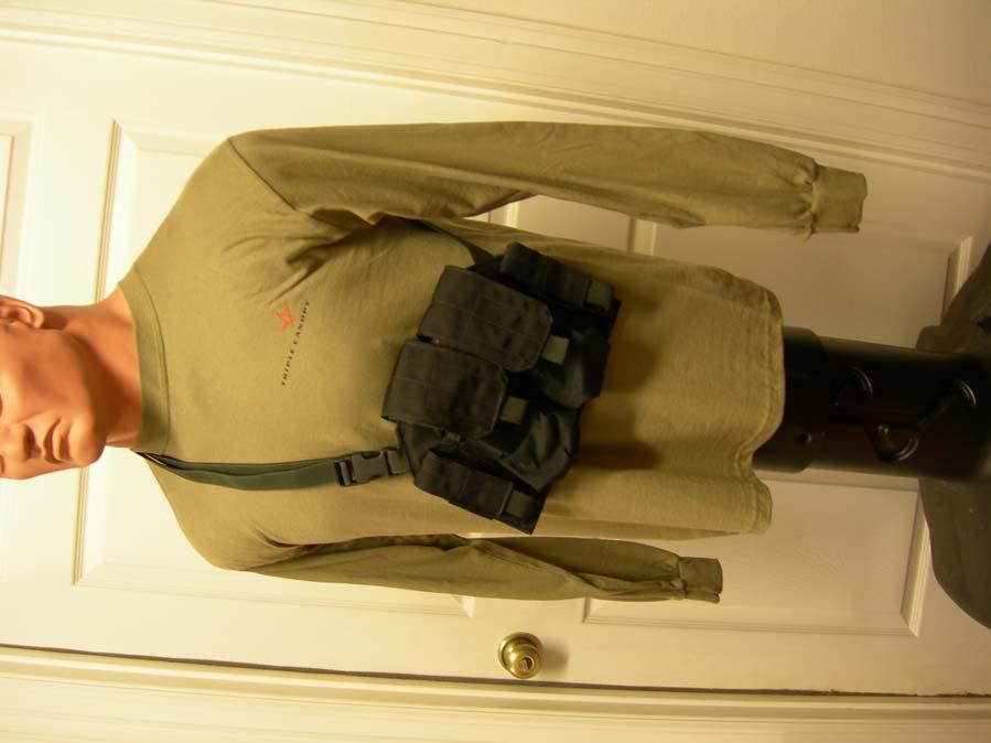 Ammo bag which holds four rifle