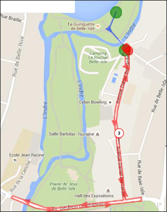 Maps q Run Course map: Total distance: 5 km - 2 laps 1