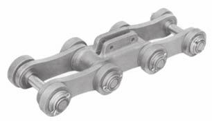 S INS SM OMINION INS SM ombination chains are designed primarily for high temperature applications and are extensively used for conveying steel sheets or bars through normalizing and heat-treating