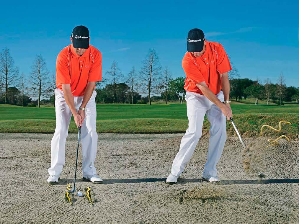 try this Groove a good bunker swing with this killer image If you tend to skull the ball out of greenside bunkers, you likely have a reputation with your playing partners.