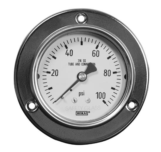 INDUSTIAL GAUGES Mechanical Pressure > Industrial Gauges > 233.55 MECHANICAL PESSUE Type 233.55 The type 233.55 LBM is specifically designed and manufactured to exact panel builder requirements.