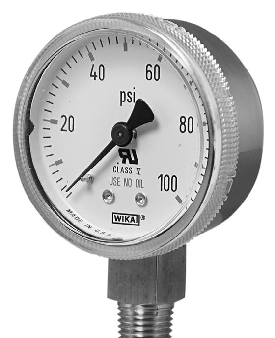 COMMECIAL GAUGES Mechanical Pressure > Commercial Pressure > 111.11 Type 111.11 WIKA type 111.11 gauges are designed for use with compressed gases, such as those used in the welding industry.