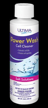 Spring Start-Up or System Start-Up on Existing Pool PowerWash cell cleaner is a highly concentrated acid that cleans cells quickly.