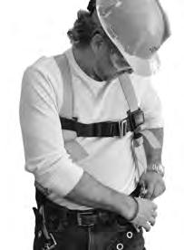 Full-Body Harness The full-body harness is attached to the fall protection system and then to a proper anchor. It can be used for both fall prevention (i.e., travel restraint) and for fall arrest.