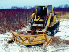 Managing Your Brushlands Shearing & Mowing Shearing with a bulldozer over frozen ground is often used to regenerate large stands of stagnant brushland.