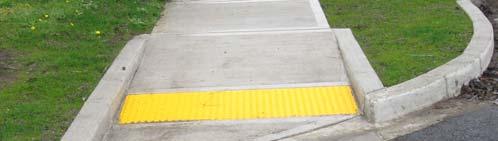 For informaon on designing curb ramps, please refer to