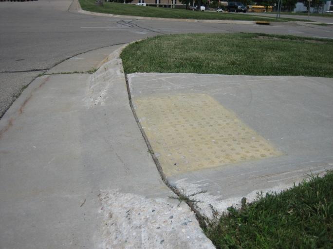 Curb ramps Detectable