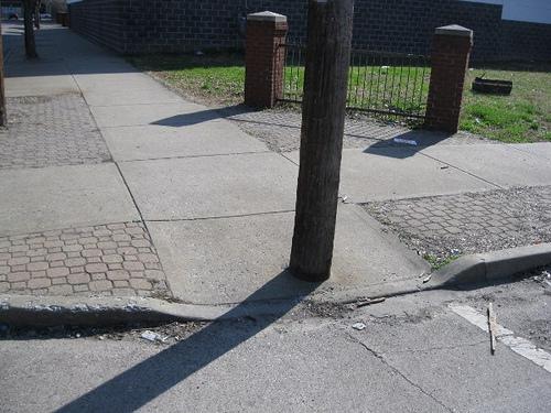 - out of the pedestrian access route Install utility