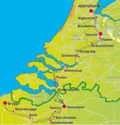 BIKE & BARGE HOLLAND MEETS BELGIUM AMSTERDAM - BRUGES or VV STANDARD BARGE: MS GANDALF 8 DAYS/7 NIGHTS Guided or Self Guided Cycling On this tour you not only explore the most beautiful cities of