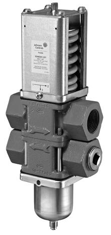 V248 Series 3-Way Pressure-Actuated Water-Regulating Valves for High-Pressure Refrigerants Product Code No.