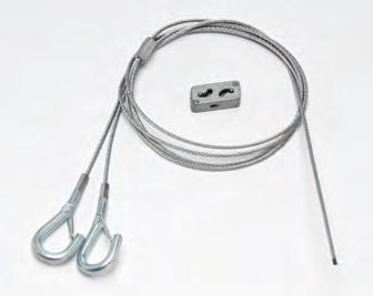 KwikWire Hardware KwikWire Y Style Hook Termination Leg Length Wire Rope Dia. Length Part No. in. mm in. mm in. mm BKYH18-094-40 18 (457) 3 /32 (2.3) 40 (1016) BKYH18-094-80 18 (457) 3 /32 (2.