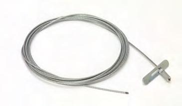 6) 360 (9144) KwikWire Single Style Toggle Termination Kits Box Quantity - 20 5 bags containing 4 pieces per bag Wire Rope Dia. Length Part No. in. mm in. mm BKT-063-40K 1 /16 (1.