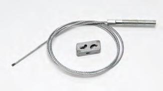 KwikWire Hardware KwikWire Bolt Termination Kits Thread Size Wire Rope Dia. Length Part No. in. mm in. mm BKB25-063-40K 1 /4-20 1 /16 (1.6) 40 (1016) BKB25-063-80K 1 /4-20 1 /16 (1.