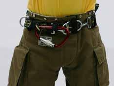 pants The most economical yet fully featured ladder/escape belt Separate sliding D-ring for bailout system pre-connect Use with integrated pant adaptation or simple belt loops Optional tether stows