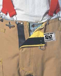 D The standard pant closure is a reverse hook and D with 1½ wide