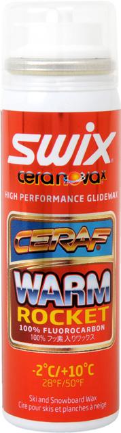 Category 1: 100% Fluorocarbon Cera F Liquid Swix Cera F Liquid products, HVC and Rocket, are designed for use as the final layer when waxing for top-level competitions.