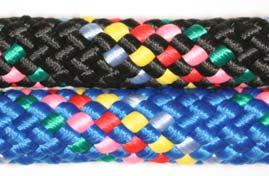 Very smooth and low stretch, heavy weight Materials: Polyester Sizes: 1/4 thru 3/4 Colors: 6+ Aka: Yacht cord, Marine rope