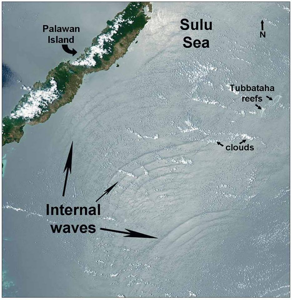 Internal Waves Associated with pycnocline Larger than surface waves